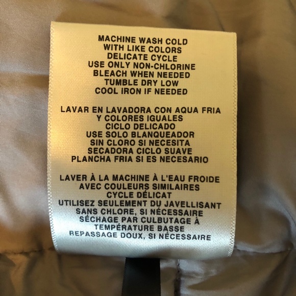 Levi’s Hooded Puffer Coat Navy Striped XL - Picture 6 of 7